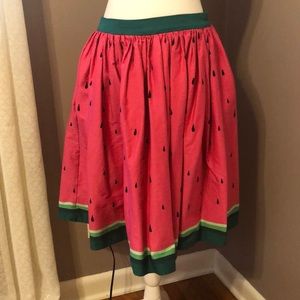 Collectif Watermelon Swing Skirt